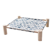 Load image into Gallery viewer, Elevated Cat Bed House Cat Hammocks Bed Wood Canvas Cat Lounge Bed for Small Rabbit Cats Dogs Durable Canvas Pet House Supplies