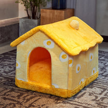 Load image into Gallery viewer, Foldable Dog House Kennel Bed Mat For Small Medium Dogs Cats Winter Warm Cat bed Nest Pet Products Basket Pets Puppy Cave Sofa