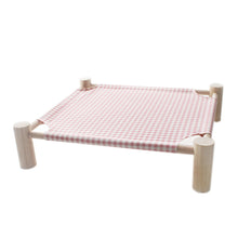 Load image into Gallery viewer, Elevated Cat Bed House Cat Hammocks Bed Wood Canvas Cat Lounge Bed for Small Rabbit Cats Dogs Durable Canvas Pet House Supplies