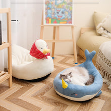 Load image into Gallery viewer, Pet Cat Dog Bed House for Cats Indoor Warm Kitten Kennel Small Dog Nest Collapsible Cats Cave Cute Sleeping Mats Winter Products