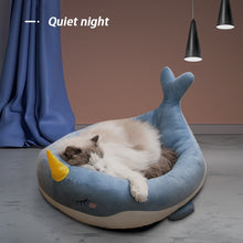 Load image into Gallery viewer, Pet Cat Dog Bed House for Cats Indoor Warm Kitten Kennel Small Dog Nest Collapsible Cats Cave Cute Sleeping Mats Winter Products