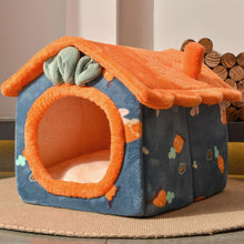 Load image into Gallery viewer, Foldable Dog House Kennel Bed Mat For Small Medium Dogs Cats Winter Warm Cat bed Nest Pet Products Basket Pets Puppy Cave Sofa