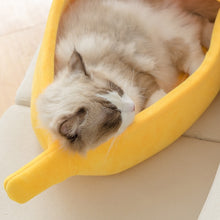 Load image into Gallery viewer, Funny Banana Cat Bed House Cute Cozy Cat Mat Beds Warm Durable Portable Pet Basket Kennel Dog Cushion Cat Supplies Multicolor