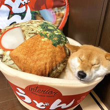 Load image into Gallery viewer, Cute Instant Noodle Pet dog cat House bed Kennel Super Large Warm Dog Cat Nest Beds Cushion Udon Cup Noodle Pet Bed Cozy Cushion
