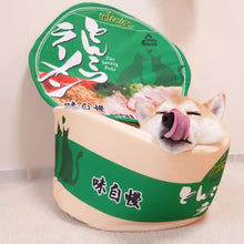 Load image into Gallery viewer, Cute Instant Noodle Pet dog cat House bed Kennel Super Large Warm Dog Cat Nest Beds Cushion Udon Cup Noodle Pet Bed Cozy Cushion
