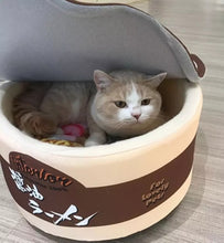 Load image into Gallery viewer, Cute Instant Noodle Pet dog cat House bed Kennel Super Large Warm Dog Cat Nest Beds Cushion Udon Cup Noodle Pet Bed Cozy Cushion
