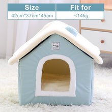 Load image into Gallery viewer, Hoopet Cat House Small Pet Bed Puppy Nest Rabbit Cave Cat Bed Washable Foldable Bed For Cat, Small Dog, Guinea Pig
