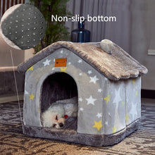 Load image into Gallery viewer, Foldable Dog House Kennel Bed Mat For Small Medium Dogs Cats Winter Warm Cat bed Nest Pet Products Basket Pets Puppy Cave Sofa
