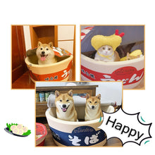 Load image into Gallery viewer, Cute Instant Noodle Pet dog cat House bed Kennel Super Large Warm Dog Cat Nest Beds Cushion Udon Cup Noodle Pet Bed Cozy Cushion
