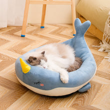 Load image into Gallery viewer, Pet Cat Dog Bed House for Cats Indoor Warm Kitten Kennel Small Dog Nest Collapsible Cats Cave Cute Sleeping Mats Winter Products
