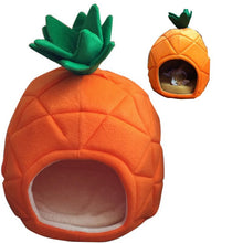 Load image into Gallery viewer, Creative Kennel Cat Nest Teddy dog Fruit Banana Strawberry Pineapple watermelon cotton bed warm pet Products Foldable Dog house
