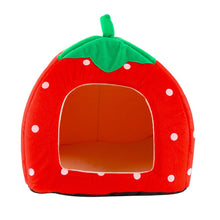 Load image into Gallery viewer, Creative Watermelon Kennel Cat Nest Teddy dog Fruit Banana Strawberry Pineapple  cotton bed warm pet Products Foldable Dog house
