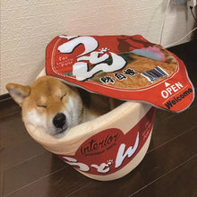 Load image into Gallery viewer, Cute Instant Noodle Pet dog cat House bed Kennel Super Large Warm Dog Cat Nest Beds Cushion Udon Cup Noodle Pet Bed Cozy Cushion
