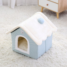 Load image into Gallery viewer, Hoopet Cat House Small Pet Bed Puppy Nest Rabbit Cave Cat Bed Washable Foldable Bed For Cat, Small Dog, Guinea Pig
