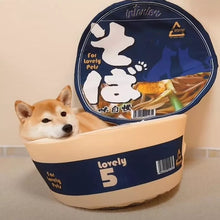 Load image into Gallery viewer, Cute Instant Noodle Pet dog cat House bed Kennel Super Large Warm Dog Cat Nest Beds Cushion Udon Cup Noodle Pet Bed Cozy Cushion
